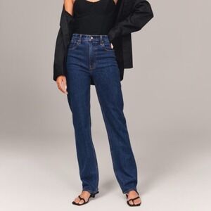 Abercrombie & Fitch The 90's Straight Ultra High Rise Jeans size 6 Long. 28